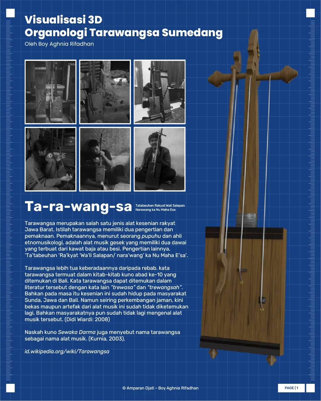 Visualisasi 3D Organologi Tarawangsa Sumedang