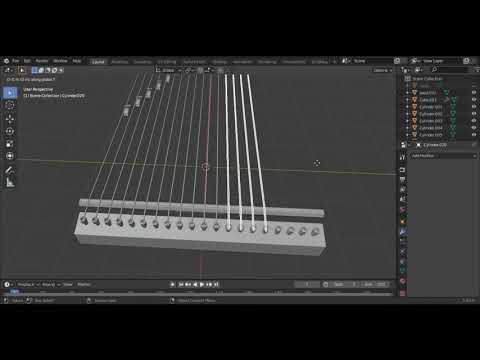 Membuat 3D Model Kacapi di Blender 2.90