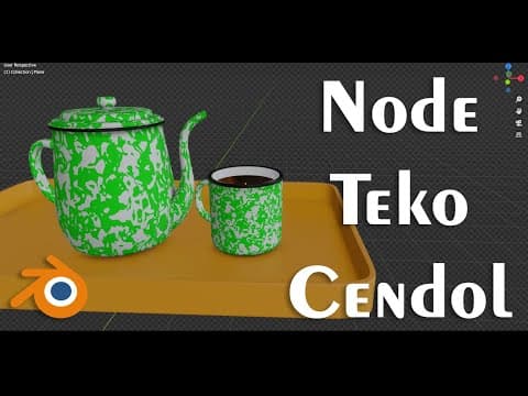 Blender Node Teko Cendol / Teko Blirik - Blender 2.90